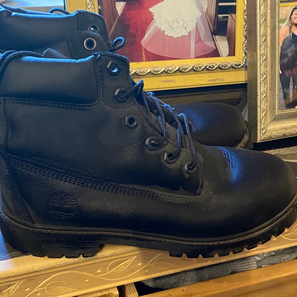 Timberland woman’s's black Leather Boots